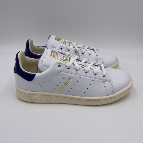 adidas Stan Smith Lux White / Purple Women's Shoes - Picture 1 of 8